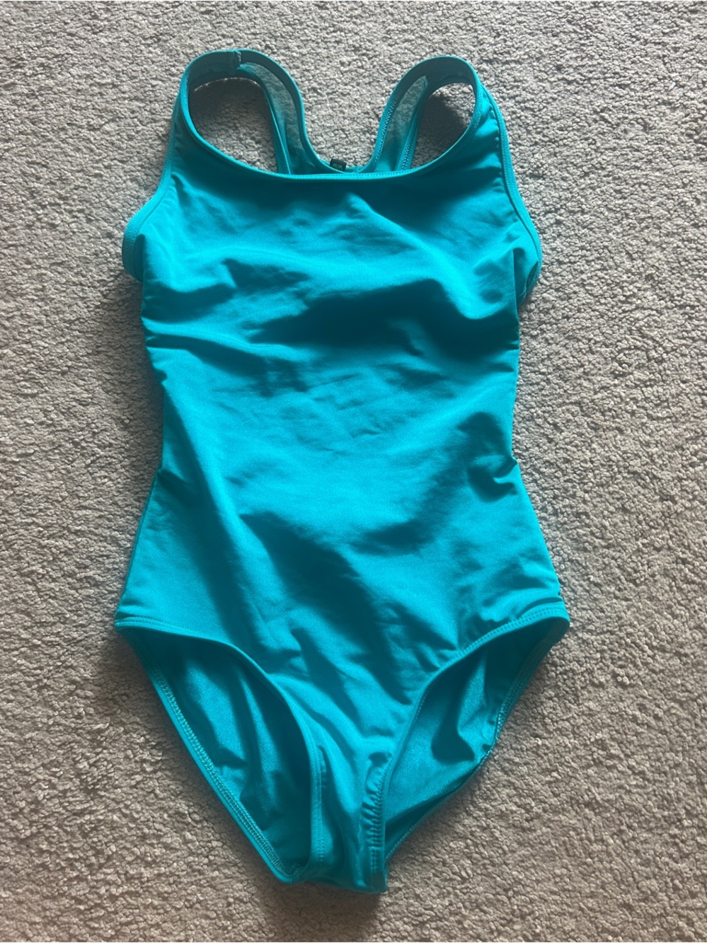 Teal kids dance leotard